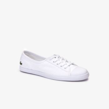 Lacoste Ziane Canvas Sneakers Dámské - Tenisky Bílé | CZ-vgTgAh